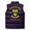 Personalized Rose of Seven Seals Puffer Vest, Custom RSS Court Name Jacket, RSS Sister Gift, Masonic Women Vest, Plus Size M-8XL