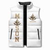 Personalized Master Mason Puffer Vest, Custom Masonic Lodge Name Jacket, Freemason Gift, Masonic Vest, Plus Size M-8XL