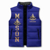 Personalized Master Mason Puffer Vest, Custom Masonic Lodge Name Jacket, Freemason Gift, Masonic Vest, Plus Size M-8XL