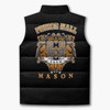 Personalized Prince Hall Mason Puffer Vest, Custom F&AM Masonic Lodge Jacket, Master Mason Gift, Freemason Vest, Plus Size M-8XL