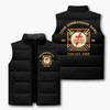 Personalized Knights Templar Puffer Vest, Custom Masonic Commandery Name Jacket, York Rite Mason Gift, Templar Mason Vest, M-8XL