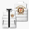Personalized Knights Templar Puffer Vest, Custom Masonic Commandery Name Jacket, York Rite Mason Gift, Templar Mason Vest, M-8XL