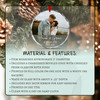 Personalized Engaged Photo Glass Ornament Christmas Gift For Newly Engaged Couple