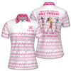golf-friends-women's-polo-shirt-pink-zigzag-golf-squad-design-custom-name-s-5xl-1