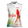 custom-name-chicks-with-sticks-golf-sleeveless-women's-polo-shirt-xs-4xl-2