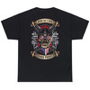 Skull American Flag Ride So I Don't Choke People Funny Motorcycle (ON BACK) T-shirt