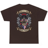 Skull American Flag Ride So I Don't Choke People Funny Motorcycle (ON BACK) T-shirt