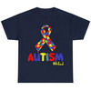 Be Kind Autism Awareness Messy Bun Girl Tees T-Shirt