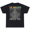 Thank You To The Vietnam Veterans Dad Grandpa Gift (On Back) T-shirt