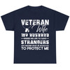 Veteran Wife Army Husband Soldier Saying Cool Military Gift T-Shirt