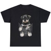 Schnauzer Puppy in Pocket T-Shirt