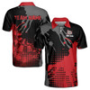 Personalized Red Paint Red Darts Arrow Darts Team Men's Polo Shirt S-5XL