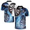 Personalized Darts Rebirth Phonix Lightning Blue Men's Polo Shirt S-5XL