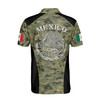 Custom Name Pixel Camo Mexico Coat of Arms Mexico Patriotic Men's Polo Shirt S-5XL