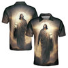 Jesus Aureola Jesus Come To The Sheep Men's Polo Shirt S-5XL