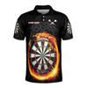 Custom Name My Passion Is Darts Darts Men's Polo Shirt