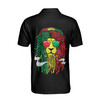 Jamaica Rasta Lion Patriotic Graphic Men's Polo Shirt S-5xl