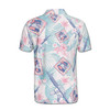Funny Floral American Day USA Flag Eagle Patriotic 4th Of July Men's Polo Shirt S-5XL