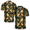 Funny Colorful Tiny Tacos Tequila Avocado Doodle Golf Men's Polo Shirt S-5XL