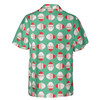 Christmas Santa Claus Face Seamless Pattern Hawaiian Shirt S-5XL