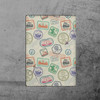 Custom Retro Stamps Leather Passport Cover, Passport Holder, Passport Wallet