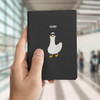 Black Goose Passport Holder for Women for Men for Kids Cute Passport Case