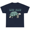 Live Slow With Turtle T-Shirt for Men Women Funny Animal Humor Tee Shirt