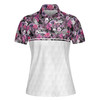 Custom Name Tropical Patterns Golf Custom Women's Polo Shirt S-5XL
