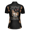 Custome Name Golf That's What I Do I Play Golf Leopard Pattern Women's Polo Shirt S-5XL