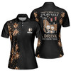 Custome Name Golf That's What I Do I Play Golf Leopard Pattern Women's Polo Shirt S-5XL