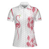 Custom Name Queen Of The Green Flamingo Queen Of Golf Women 3D Polo Shirt Size S-5XL