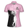 Custom Name Golf Now Wine Later Women's Polo Shirt S-5XL