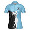 Custom Name Golf Now Wine Later Women's Polo Shirt S-5XL