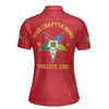 Customize Order of the Eastern Star OES Pentagon Down AF&AM Women's Polo Shirt S-5XL
