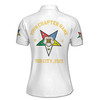Customize Order of the Eastern Star OES Pentagon Down AF&AM Women's Polo Shirt S-5XL
