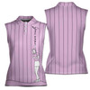 Custom Name Funny Colorful Vertical Stripes Golf Women Sleeveless Polo XS-4XL