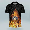 Funny Skull Flame Billiard, Custom Billiard Team Polo Shirt S-5XL
