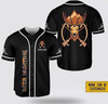 Custom Name Deer Hunting And Deer Pattern Baseball Jersey S-5XL