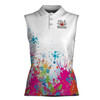Custom Color Spatter This Is How We Roll Bowling Women Sleeveless Polo S-5XL