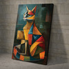 Abstract Cat Painting, Abstract Art, Wall Art Canvas And Poster