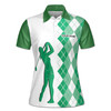 Custom Name Queen Of The Green Golf Women's Polo Shirt S-5XL