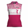Custom Drink Wine Play Golf And Take Naps Women Sleeveless Polo XS-4XL