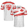 Personalized Canada Flag Golf Maple Tree 3D Polo Shirt Size S-5XL