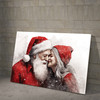 Mr and Mrs Santa Claus, Happy Mr and Mrs Santa Couple, Enternal Love Christmas Wall Art Poster and Canvas