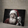 Funny Santa Claus Portrait 7, Father Of Christmas, Grunge Style Poster and Canvas