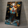 Black Women Body Painting Wall Art Poster And Canvas