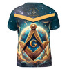 Personalized Freemasonry Mason Galaxy Men's T-shirt S-5XL