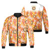 Customized Knights Temple Commandery Masonry Floral Bomber Jacket S-5XL