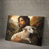 Jesus and The Lamb Poster and Canvas