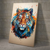 Colorful Tiger Face Pop Art Wall Decor Poster and Canvas